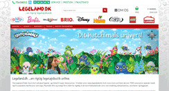 Desktop Screenshot of legeland.dk